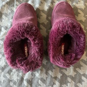 Sorel Womens Sorel Go - Coffee Run Purple Suede Slip-On size 10